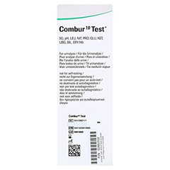 COMBUR 10 Test Teststreifen 100 Stck - Rechte Seite