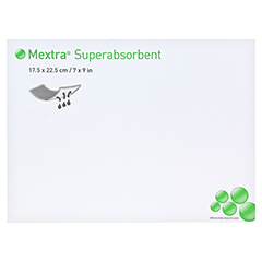 MEXTRA Superabsorbent Verband 17,5x22,5 cm 10 Stück - Vorderseite