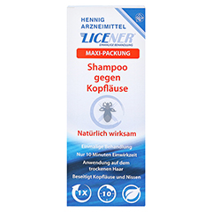 LICENER gegen Kopfluse Shampoo Maxi-Packung 200 Milliliter - Vorderseite
