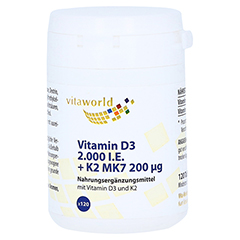 VITAMIN D3+K2 2.000 I.E./200 µg Tabletten