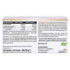CURCUMIN 500 mg 95% Curcuminoide+Piperin Kapseln 90 Stck - Linke Seite