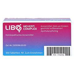 LIBO HEVERT Complex Tabletten 100 Stck N1 - Unterseite