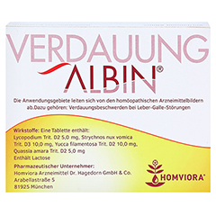 VERDAUUNG ALBIN Tabletten 100 Stck N1 - Rckseite