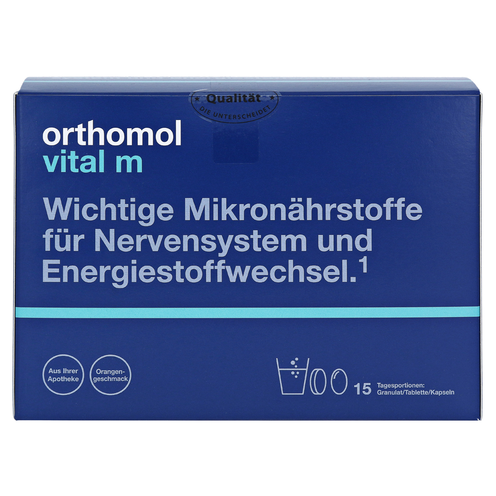 Erfahrungen zu Orthomol Vital m Granulat/Tablette/Kapseln Orange 1 Stück -  medpex Versandapotheke