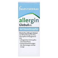 KLOSTERFRAU Allergin Globuli 10 Gramm - Rückseite