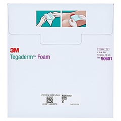 TEGADERM Foam Verband 10x10 cm 90601 10 Stück - Rückseite