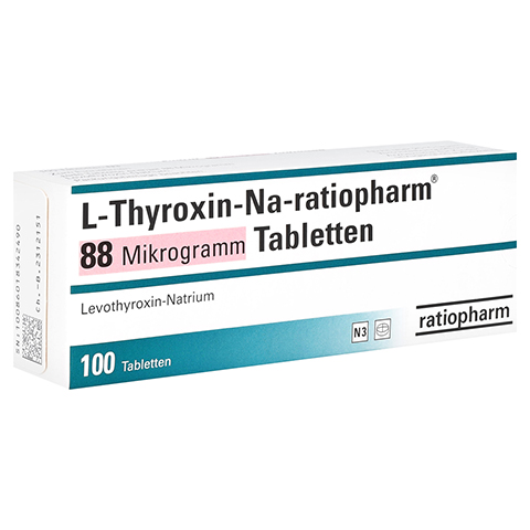 L-Thyroxin-Na-ratiopharm 88 Mikrogramm 100 Stck N3