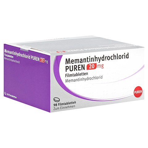 Memantinhydrochlorid PUREN 20mg 98 Stck N3
