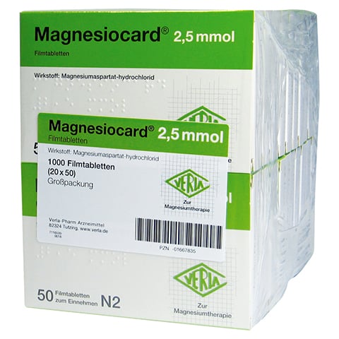 Magnesiocard 2,5mmol 20x50 Stck