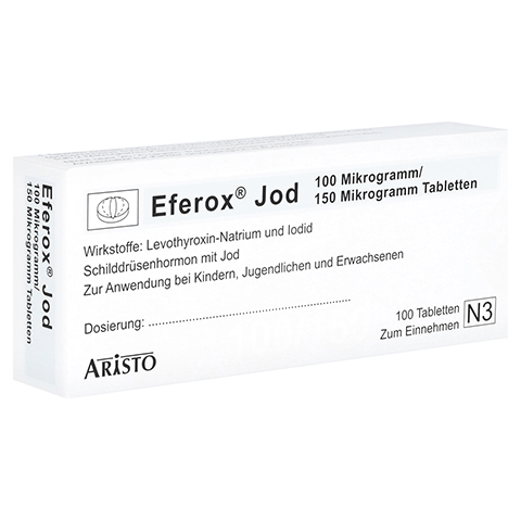 Eferox Jod 100g/150g 100 Stck N3