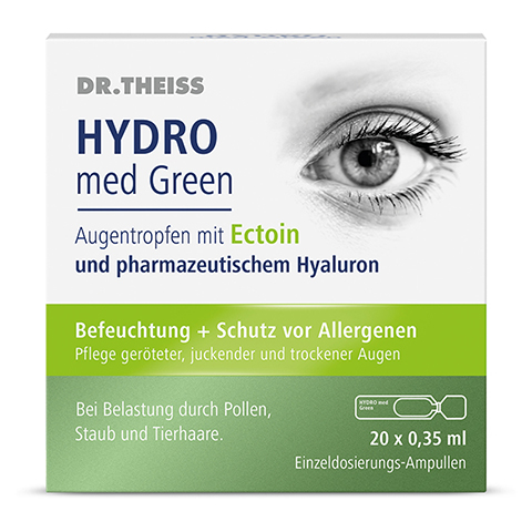 DR.THEISS Hydro med Green Augentro.Einzeldos.Amp. 20x0.35 Milliliter