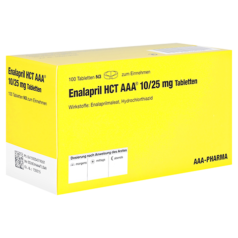 Enalapril HCT AAA 10/25mg 100 Stck N3