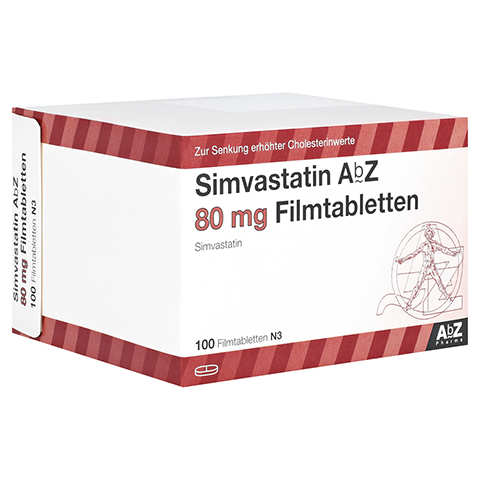 Simvastatin AbZ 80mg 100 Stck N3