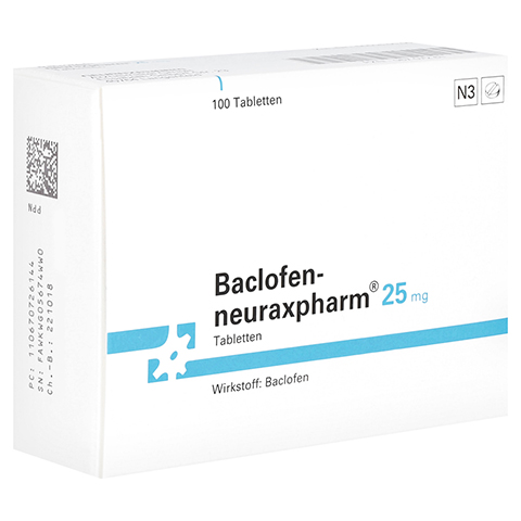 BACLOFEN-neuraxpharm 25 mg Tabletten 100 Stück N3