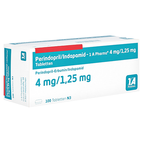Perindopril/Indapamid-1A Pharma 4mg/1,25mg 100 Stck N3