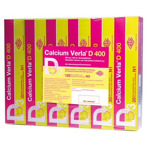 Calcium Verla D 400 120 Stck N3