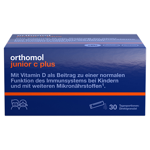 Orthomol Junior C Plus Direktgranulat Himbeer/Limette 30 Stück