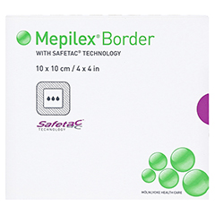 MEPILEX Border Schaumverband 10x10 cm 5 Stck - Vorderseite