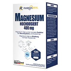 MAGNESIUM 400 mg hochdosiert Kapseln