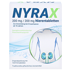 NYRAX 200mg/200mg Nierentabletten 100 Stück - Vorderseite