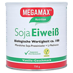 Megamax Soja Eiweiß Vanille Pulver 750 Gramm