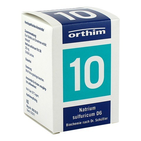 BIOCHEMIE Orthim 10 Natrium sulfuricum D 6 Tabl. 200 Stück N2