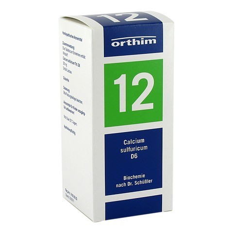 BIOCHEMIE Orthim 12 Calcium sulfuricum D 6 Tabl. 800 Stck