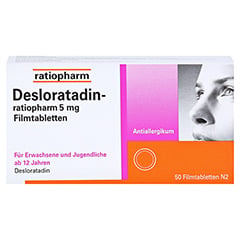 Desloratadin-ratiopharm 5mg 50 Stck N2 - Vorderseite