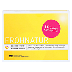 FROHNATUR Pro Serotonin Trinkflschchen m.Kapseln 28 Stck - Vorderseite