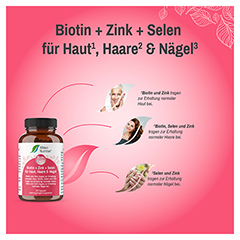 BIOTIN+ZINK+Selen f.Haut Haare & Ngel Kapseln 120 Stck - Info 1