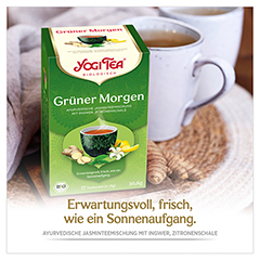 YOGI TEA Grner Morgen Bio Filterbeutel 17x1.8 Gramm - Info 1
