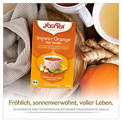 YOGI TEA Ingwer Orange mit Vanille Bio Filterbeut. 17x1.8 Gramm - Info 1