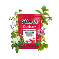 RICOLA o.Z.Beutel Cranberry Bonbons 75 Gramm - Info 1