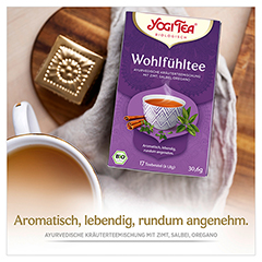 YOGI TEA Wohlfhl Tee Bio Filterbeutel 17x1.8 Gramm - Info 1