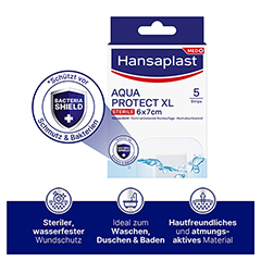 HANSAPLAST Aqua Protect Wundverb.steril 6x7 cm 5 Stck - Info 2