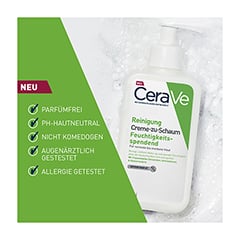CERAVE Creme-zu-Schaum Reinigung + gratis CeraVe Feuchtigkeitslotion 20ml 236 Milliliter - Info 2