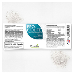 PROBIOLIFE Probiotika magensaftresistente Kapseln 60 Stck - Info 2