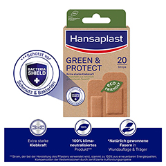 HANSAPLAST Green & Protect Pflasterstrips 20 Stck - Info 2