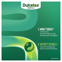 Dulcolax Zäpfchen 6 Stk.: Abführmittel bei Verstopfung mit Bisacodyl 6 Stück N1 - Info 2