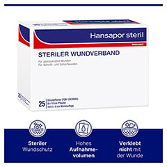 HANSAPOR steril Wundverband 6x7 cm 25 Stck - Info 3