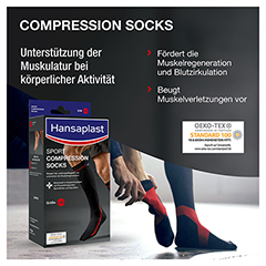 HANSAPLAST Sport Compression Socks Gr.L 2 Stück - Info 3
