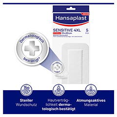 HANSAPLAST Sensitive Wundverband steril 10x20 cm 5 Stck - Info 3