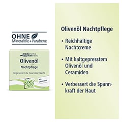medipharma Olivenöl Nachtpflege Creme 50 Milliliter - Info 3