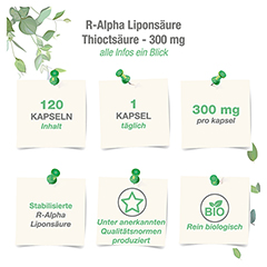 R-ALPHA-LIPONSURE 300 mg mit Thioctsure Kapseln 120 Stck - Info 3