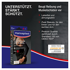 HANSAPLAST Sport Compression Arm-Sleeves Gr.M 2 Stck - Info 4