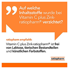 VITAMIN C PLUS Zink-ratiopharm Brausetabletten 20 Stck - Info 4