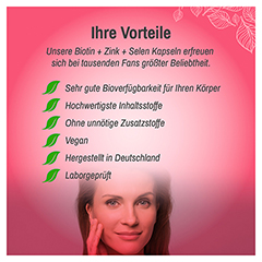 BIOTIN+ZINK+Selen f.Haut Haare & Ngel Kapseln 120 Stck - Info 4