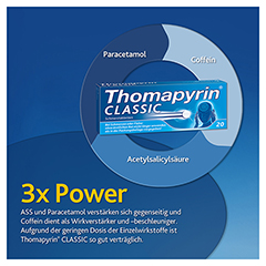 Thomapyrin CLASSIC Schmerztabletten 20 Stück N2 - Info 4
