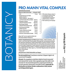 PRO MANN VITAL COMPLEX Kapseln 90 Stck - Info 6