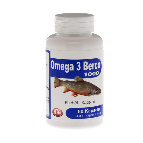 OMEGA-3 BERCO 1000 mg Kapseln 60 Stück